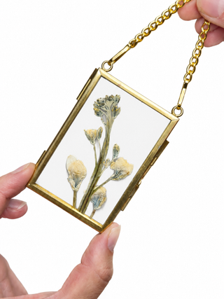 pressed floral ornaments