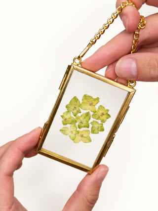 pressed floral ornaments