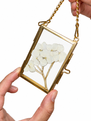 pressed floral ornaments