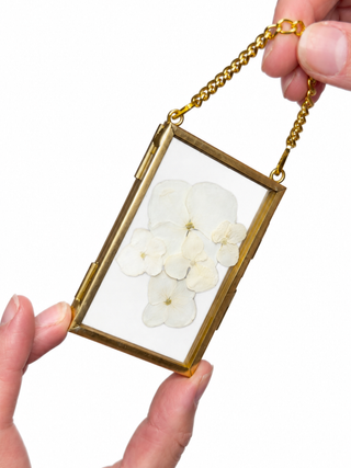 pressed floral ornaments