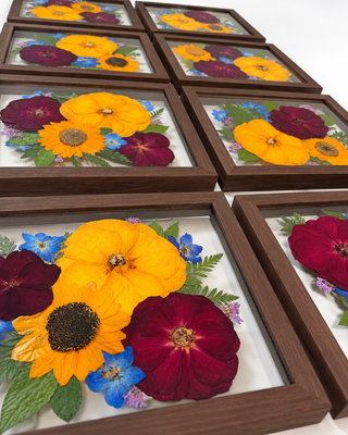 Preserve funeral or memorial flowers in a custom frame set, made for friends and family funeral gifts and keepsakes. Framed funeral flower preservation.