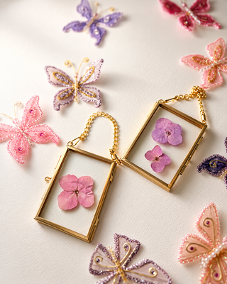 Butterfly & Rhinestone Charity Ornament